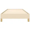 Cadre de lit Crème 80x200 cm Tissu