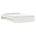 Cadre de lit Blanc Bois massif 150x200 cm Très grand