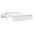 Cadre de lit Blanc Bois massif 150x200 cm Très grand