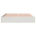 Cadre de lit Blanc Bois massif 150x200 cm Très grand