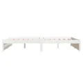 Cadre de lit Blanc Bois massif 150x200 cm Très grand