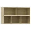 Bibliothèque/Buffet Chêne sonoma 50x25x80 cm Aggloméré