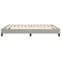 cadre de lit Gris clair 160x200 cm Tissu