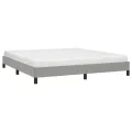 Cadre de lit Gris clair 160x200 cm Tissu