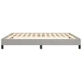 Cadre de lit Gris clair 160x200 cm Tissu