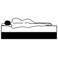 Surmatelas de sommier tapissier 200x180x5 cm