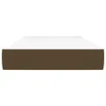 Matelas de lit à ressorts ensachés Marron foncé 90x190x20 cm