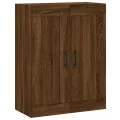 Armoires murales 2 pcs chêne marron bois d'ingénierie