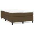 cadre de lit Marron foncé 120x200 cm Tissu