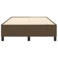 cadre de lit Marron foncé 120x200 cm Tissu
