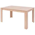 Table et chaises 7 pcs Cuir synthétique Chêne Couleur crème