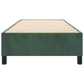 cadre de lit Vert foncé 90x200 cm Velours