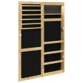 Armoire à bijoux avec miroir et éclairage LED mural