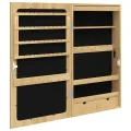 Armoire à bijoux avec miroir et éclairage LED mural
