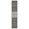 Bibliothèque Gris béton 36x30x171 cm Aggloméré