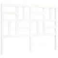 Cadre de lit avec tête de lit blanc 120x200 cm bois massif