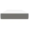 Matelas de lit à ressorts ensachés Gris foncé 90x190x20cm Tissu
