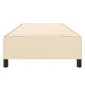 cadre de lit Crème 90x200 cm Tissu