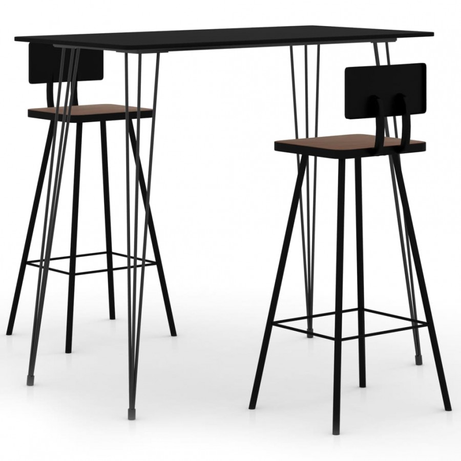 Ensemble de bar 3 pcs Noir