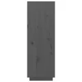 Buffet haut Gris 60x40x116,5 cm Bois massif de pin