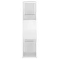 Bibliothèque/Séparateur de pièce Blanc brillant 100x24x94 cm