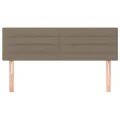 Têtes de lit 2 pcs Taupe 72x5x78/88 cm Tissu