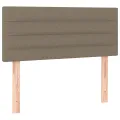 cadre de lit avec matelas Taupe 90x200 cm Tissu