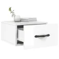 Tables de chevet murales 2 pcs blanc brillant 35x35x20 cm