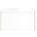 Tables de chevet murales 2 pcs blanc brillant 35x35x20 cm