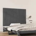 Tête de lit murale Gris 127,5x3x90 cm Bois massif de pin
