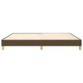 cadre de lit Marron foncé 200x200 cm Tissu