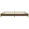 cadre de lit Marron foncé 200x200 cm Tissu