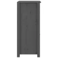 Buffets 2 pcs Gris 40x35x80 cm Bois massif de pin