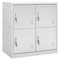 Armoires à casiers 2 pcs Gris clair 90x45x92,5 cm Acier