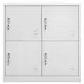 Armoires à casiers 2 pcs Gris clair 90x45x92,5 cm Acier