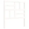 Cadre de lit avec tête de lit blanc simple bois massif