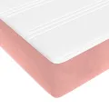 cadre de lit avec matelas Rose 160x200 cm Velours