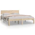 Cadre de lit Bois de pin massif 140x200 cm