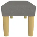 Banc Gris foncé 100x30x30 cm Tissu