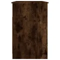 Bureau avec tiroirs Chêne fumé 102x50x76 cm Bois d'ingénierie