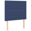 Têtes de lit 2 pcs Bleu 100x5x78/88 cm Tissu