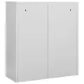 Armoire de bureau Gris clair 90x40x102 cm Acier