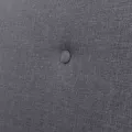 Canapé à 2 places Tissu Gris foncé
