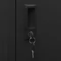 Armoire à casiers Noir 38x45x180 cm Acier