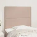 Têtes de lit 2 pcs Cappuccino 100x5x78/88 cm Similicuir