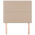 Têtes de lit 2 pcs Cappuccino 100x5x78/88 cm Similicuir