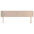 Tête de lit avec oreilles Cappuccino 203x23x78/88 cm Similicuir