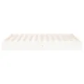 Cadre de lit blanc bois massif 120x200 cm