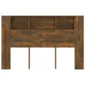 Armoire de tête de lit Chêne fumé 160x18,5x104,5 cm