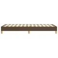 cadre de lit Marron foncé 100x200 cm Tissu